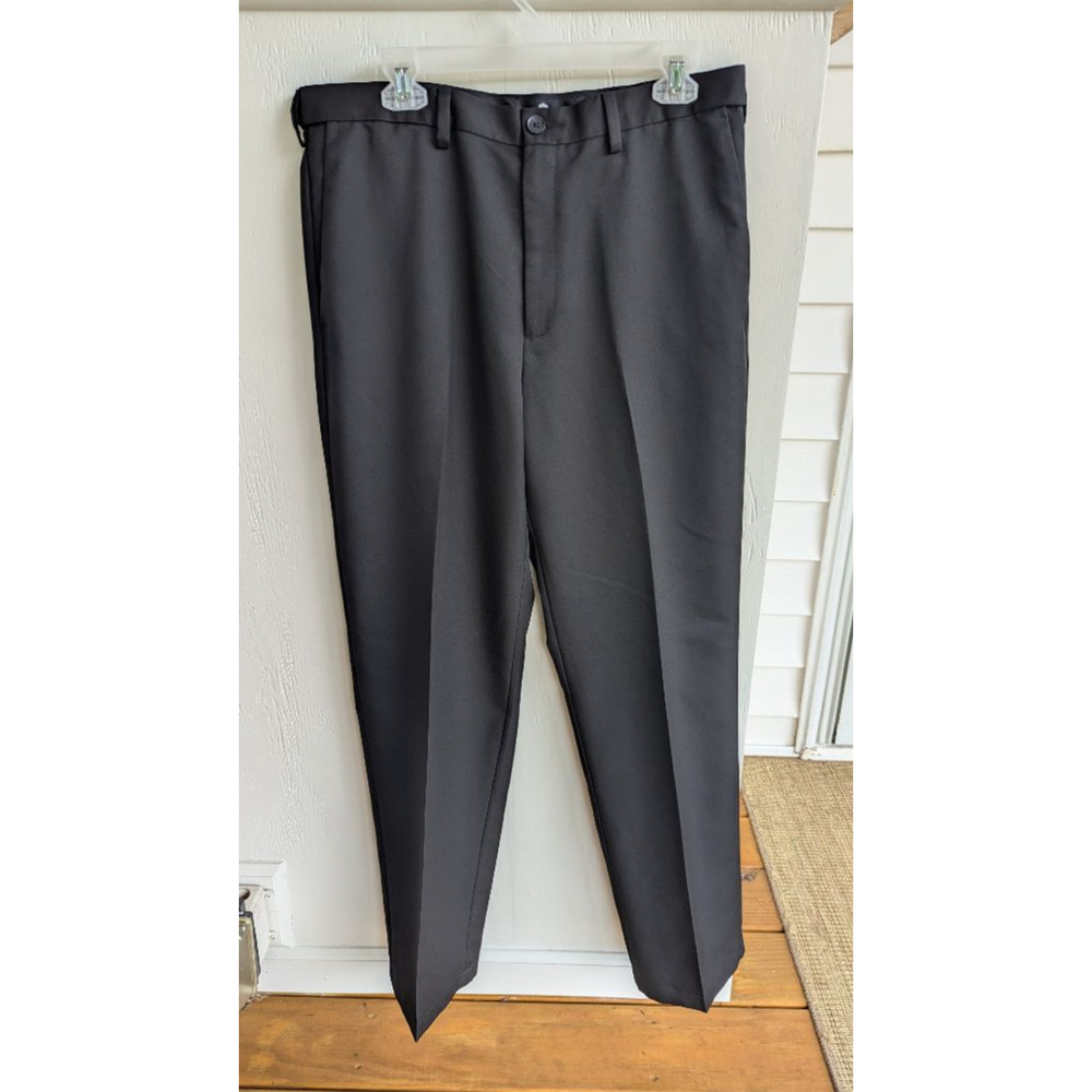 Men's Haggar Black Dress Pants Waist 36